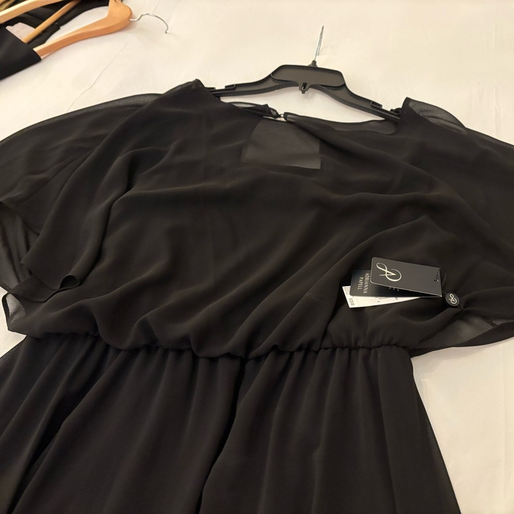 NWT Adrianna Pappel Women's Elegant Black Dress - Picture 3 of 6